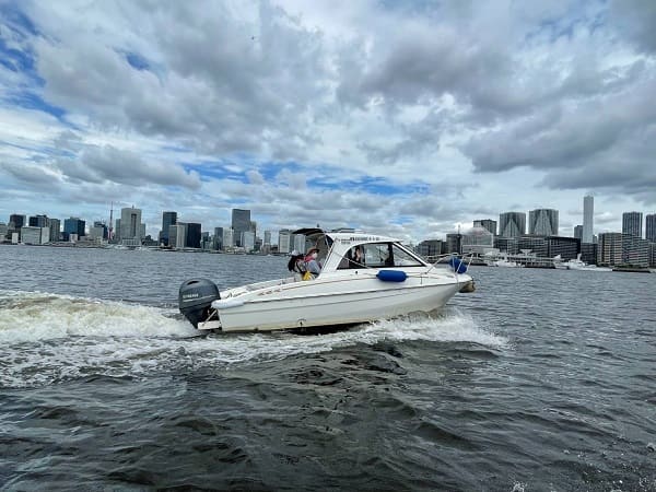 マリンライセンスロイヤル広島 操船セミナーの様子