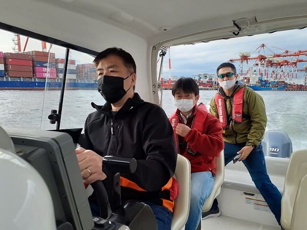 マリンライセンスロイヤル広島 操船セミナーの様子