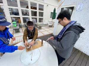 マリントピア宮津ハーバー ロープワークの受講風景