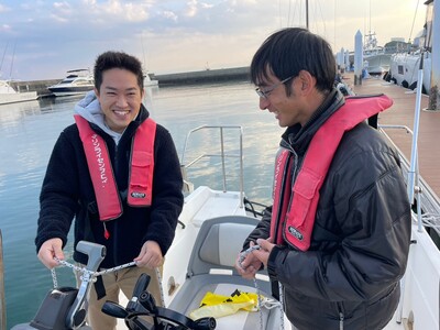 ボート免許 福岡教室での教習風景①