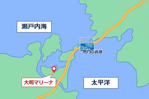 大鳴マリーナの位置情報